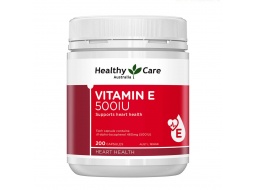 Viên uống bổ sung vitamin E Healthy Care Vitamin E 500IU 200 viên