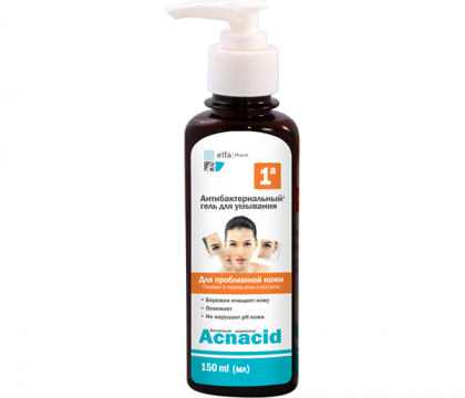 Gel rửa mặt kháng khuẩn Elfa Pharm Acnacid 150ml - Dành cho da mụn