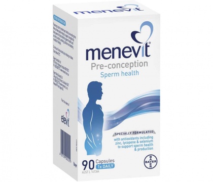 Hỗ trợ sinh sản cho nam giới Menevit chính hãng Bayer Úc 90 viên