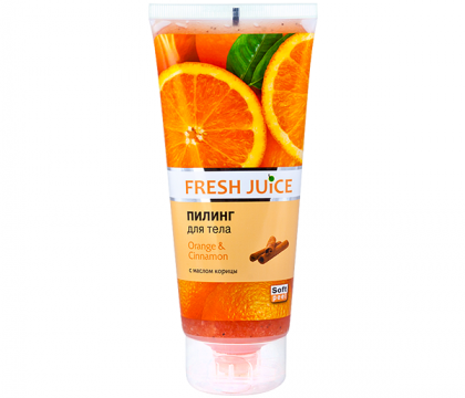 Kem tẩy tế bào chết toàn thân Fresh Juice Cam và Quế 200ml