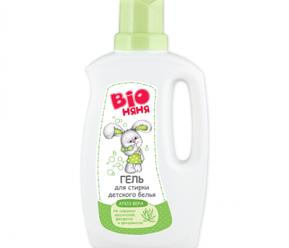 Nước giặt quần áo cho trẻ em Bio Nanny chiết xuất Lô hội 1000ml