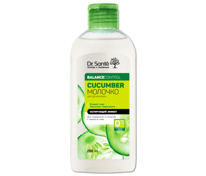 Sữa tẩy trang làm sạch sâu Dr. Sante Cucumber Balance Control 200ml