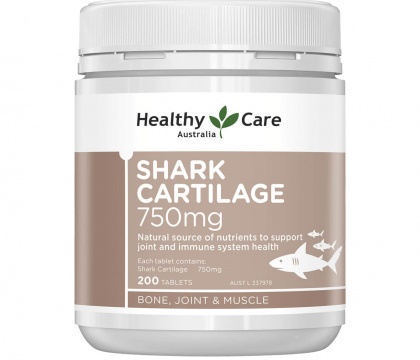 Sụn vi cá mập Healthy Care Shark Cartilage 750mg 200 viên