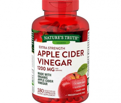 Viên giấm táo hữu cơ Nature’s Truth Apple Cider Vinegar 1200mg 180 viên