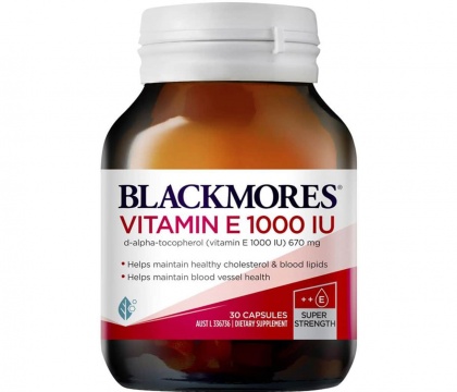 Viên uống bổ sung Vitamin E Blackmores Natural Vitamin E 1000IU 30 viên