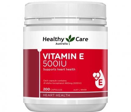 Viên uống bổ sung vitamin E Healthy Care Vitamin E 500IU 200 viên