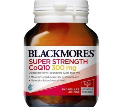 Viên uống CoQ10 cho tim mạch Blackmores CoQ10 Super Strength 300mg 30 viên